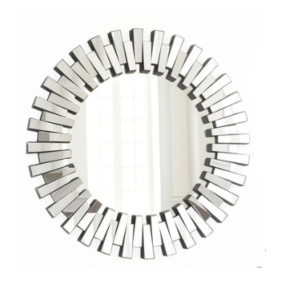 Nina round all glass mirror 80 x 80. Galleria mirrors