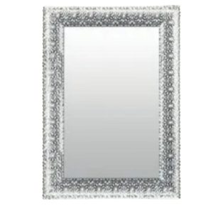 Rosa rect. Wall mirror 112x 81cm Silver.Galleria mirrors