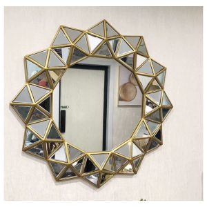 HEXI Wall mirror gold