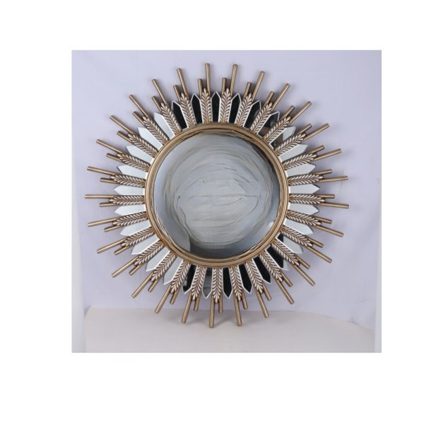 Palm Round Wall Mirror - Various Colours